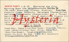 Hysteria, white background, 21 May 88