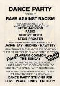 Dance Party - Rave Against Racism